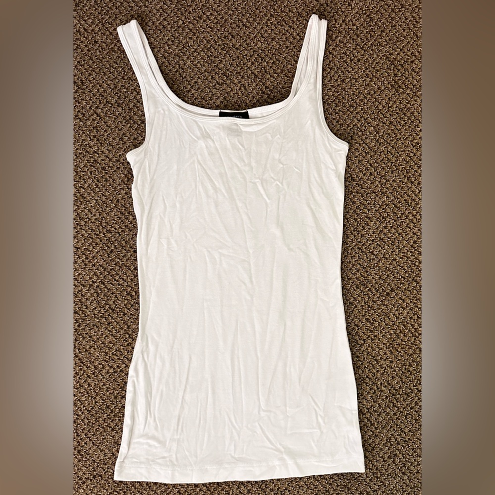 Halogen white tank top. Xs